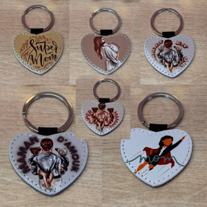 Porte-clés à paillettes
